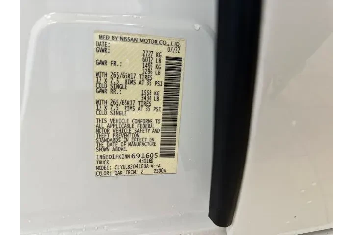 $28543 : Nissan Frontier 2022 4x4 SV image 10