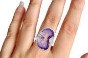 $500 : Buy Purple Agate Rings thumbnail