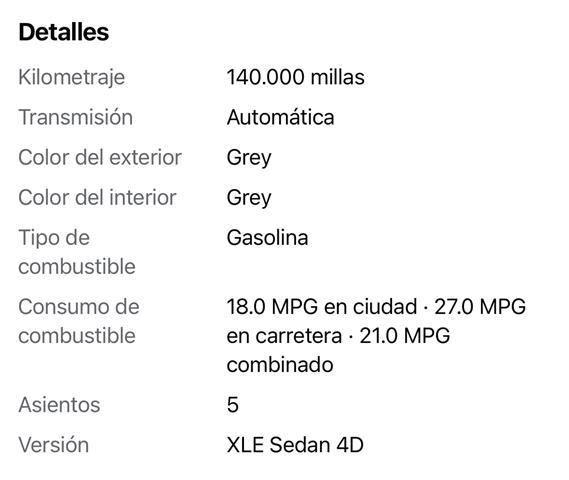 $4600 : 2004 Toyota Camry XLE Senda 4D image 9