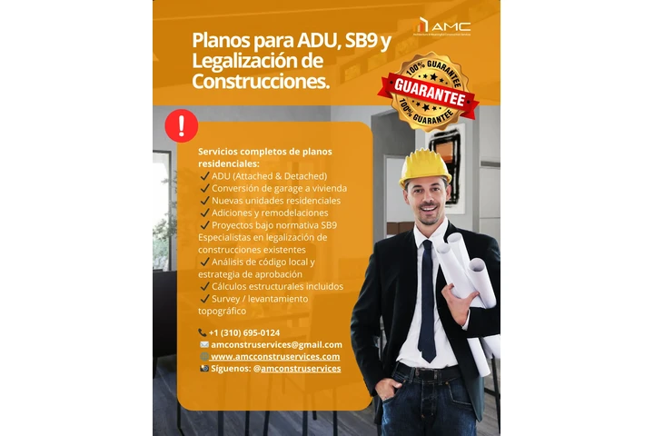 Planos para ADU y Legalizar Co image 1