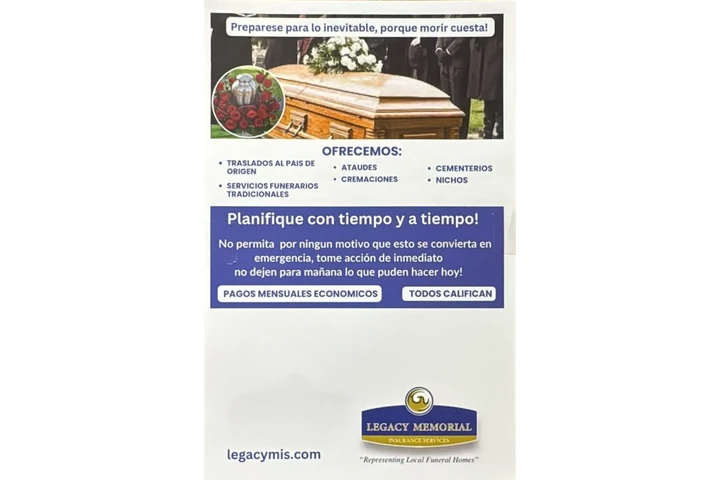 ¿YA TIENE SU PLAN FUNERARIO? image 3