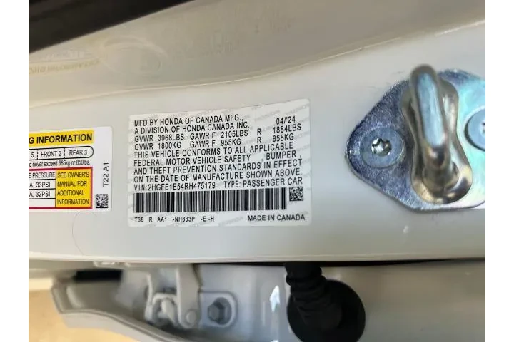 $31985 : Honda Civic 2024 Si 4dr Seda image 10