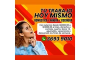 Contratación inmediata niñera en Guatemala City