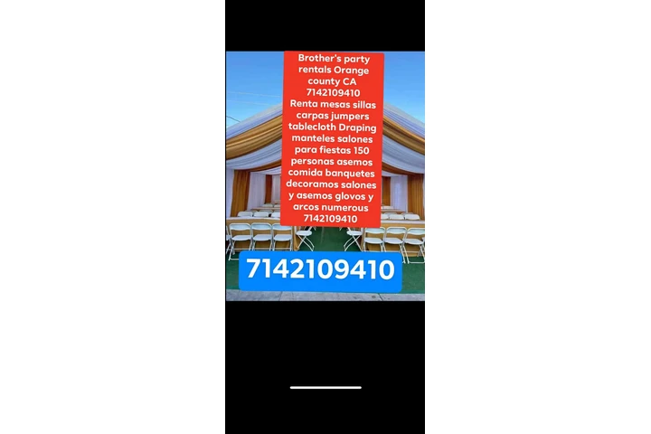 Party rentals Orange county CA image 8