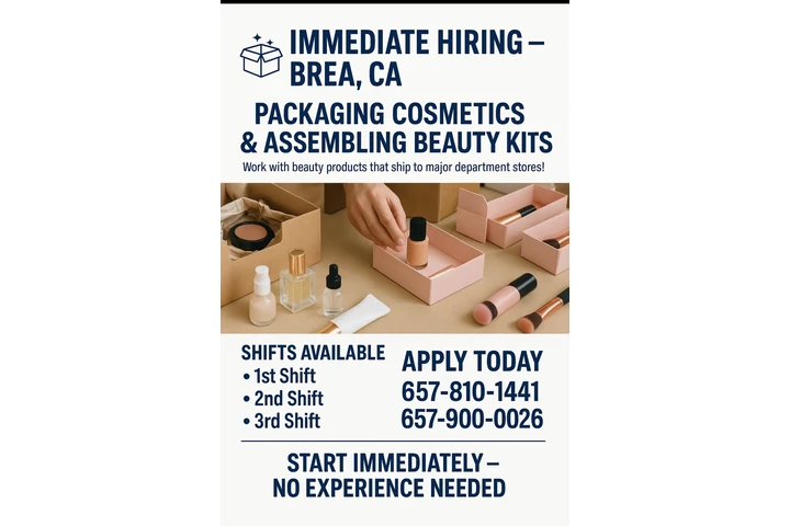 Now hiring packers- all shifts image 1