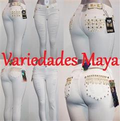 JEANS COLOR BLANCO MAYOREO image 1