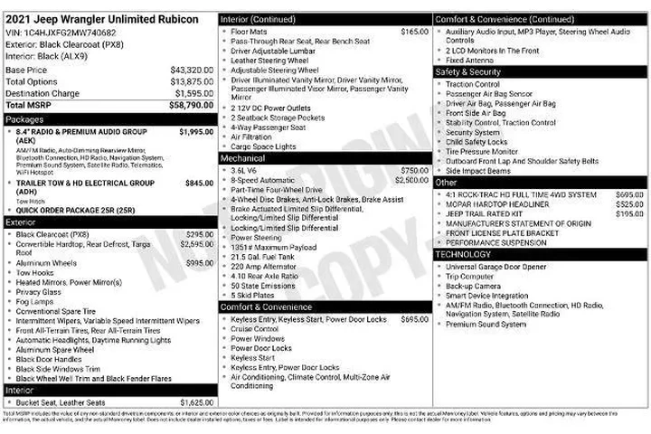 $32895 : Jeep Wrangler Unlimited 2021 image 3