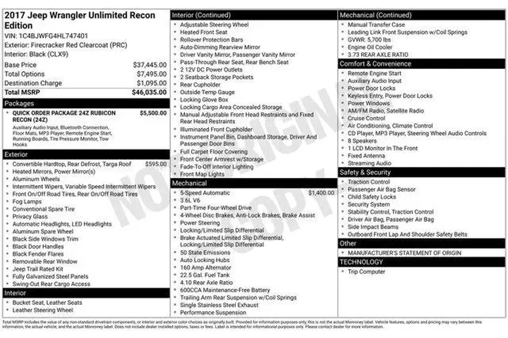 $24710 : Jeep Wrangler Unlimited 2017 image 2
