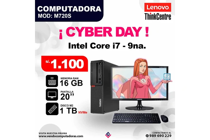 PC LENOVO THINKCENTRE Core i7 image 1