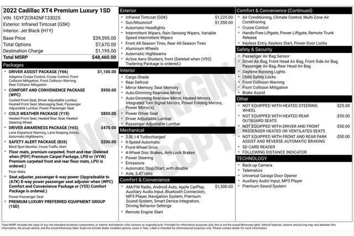 $25988 : Cadillac XT4 2022 Premium Lu image 10