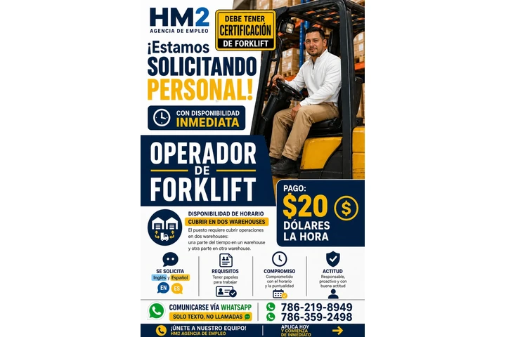 Operador de Forklift Bilingue image 1