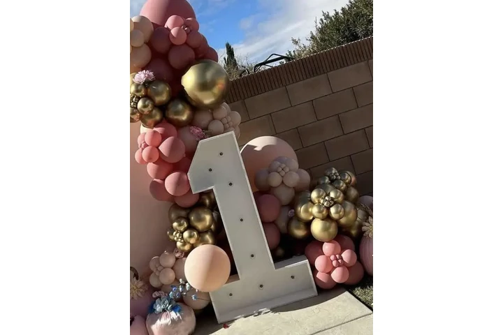 Marquee numbers 4ft w/lights image 3
