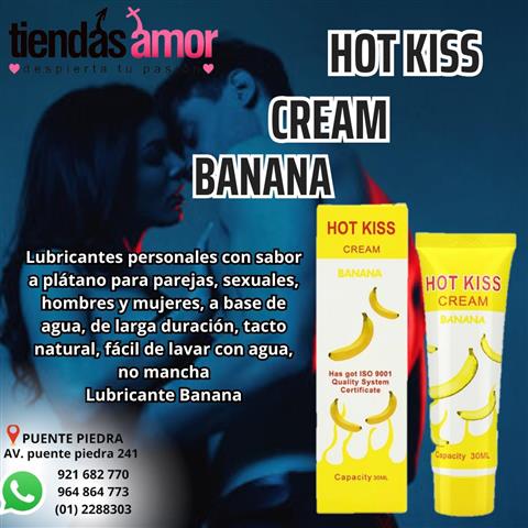$5 : Hot Kiss Banana Lubricante image 1