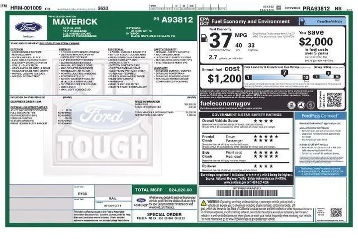 $24111 : Ford Maverick 2023 XL 4dr Su image 6