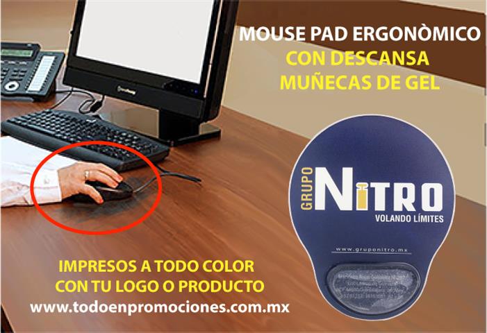 MOUSE PAD ERGONOMICO image 1