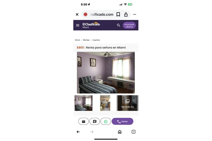 $800 : Renta de cuarto para señora image 1