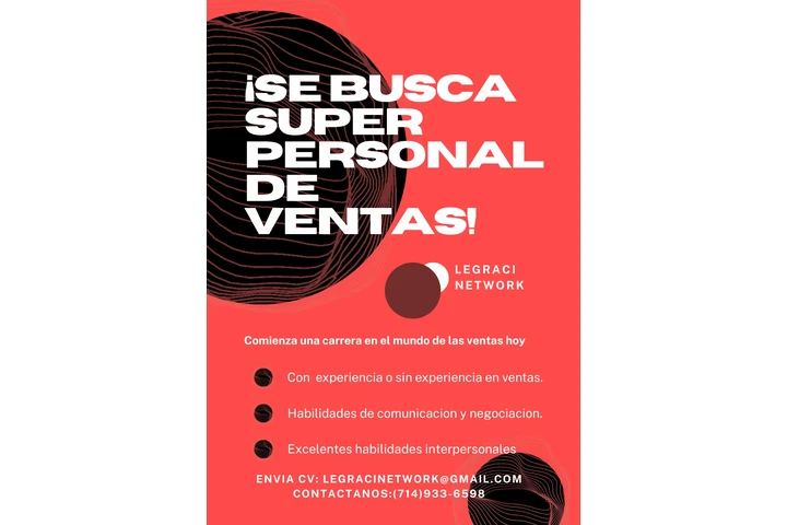 Representante de ventas !!! image 1