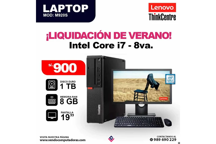 Computadora Intel Core i7 8va. image 4