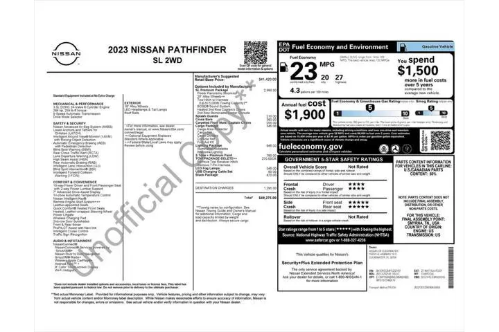 $26987 : Nissan Pathfinder 2023 SL 4d image 4