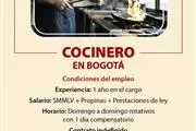 Cocinero restaurante en Bogota