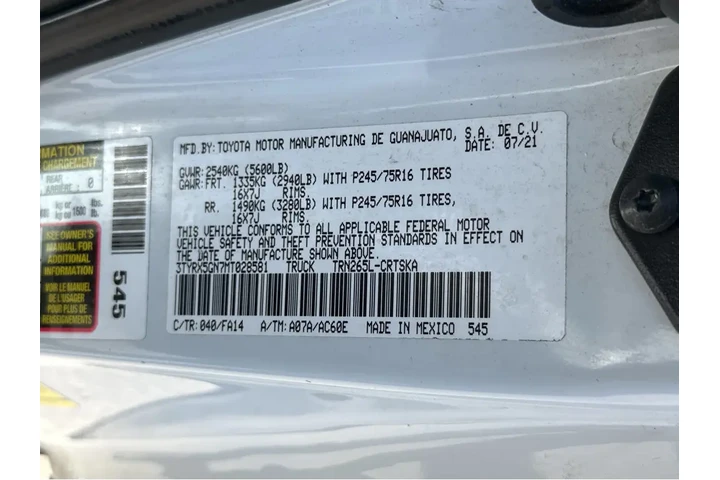 $25997 : 2021 Tacoma 2WD SR image 1