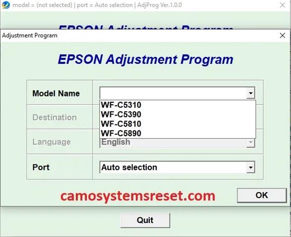 Service manual Adjprog Epson W image 1