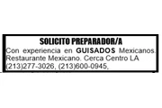 SOLICITO PREPARADOR/A