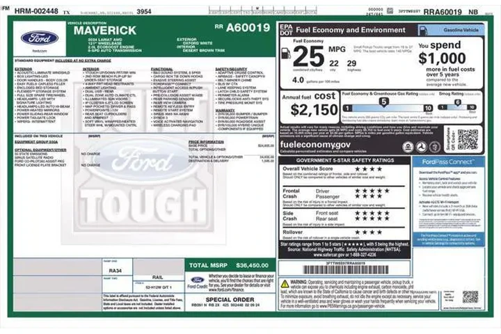 $32988 : Ford Maverick 2024 AWD Laria image 7