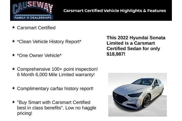 $18987 : Hyundai SONATA 2022 Limited image 2