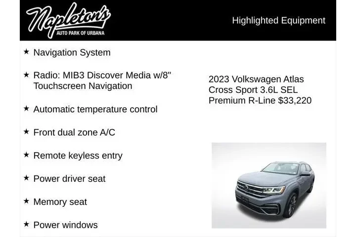 $33220 : Volkswagen Atlas Cross Sport image 3