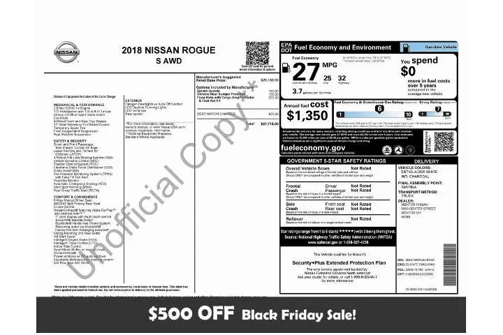 $14999 : Nissan Rogue 2018 AWD S 4dr image 1