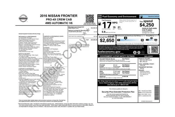 $22195 : Nissan Frontier 2016 4x4 S 4 image 9