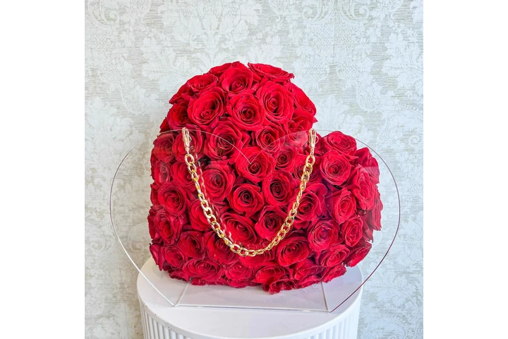 Valentine’s Heart Purse Flower image 1