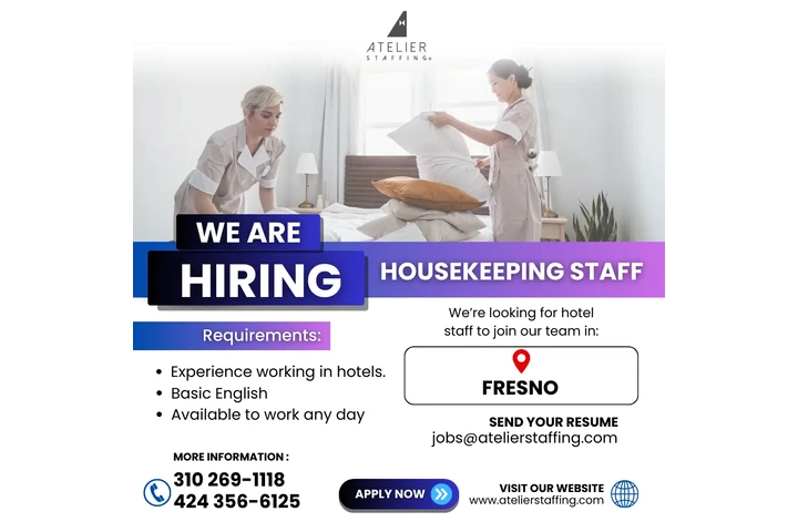 Housekeeping Staff - Fresno image 1