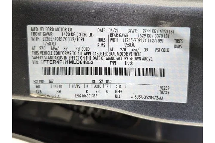 $29687 : Ford Ranger 2021 4x4 Lariat image 9