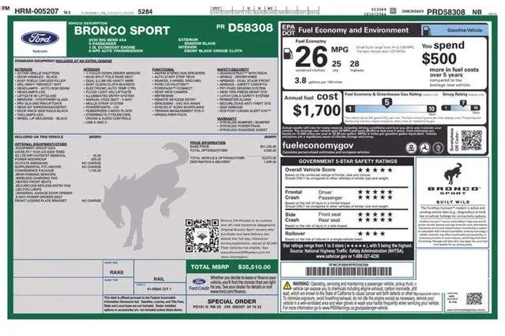 $28995 : Ford Bronco Sport 2023 AWD B image 2