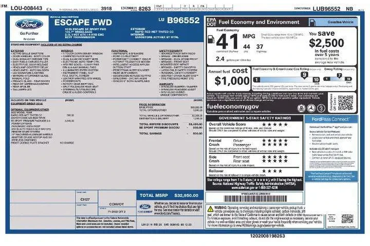 $22000 : Ford Escape Hybrid 2020 SE S image 2