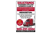 SOLICITO CHOFERES OTR 🚚 en Riverside