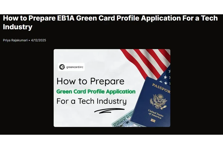 How to Prepare EB1A Green Card image 1