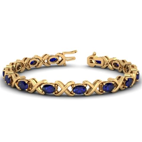 Sapphire Oval Bracelet 4.76ctt image 1