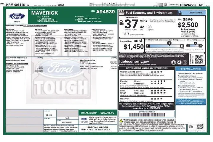 $26900 : Ford Maverick 2024 XLT 4dr S image 7