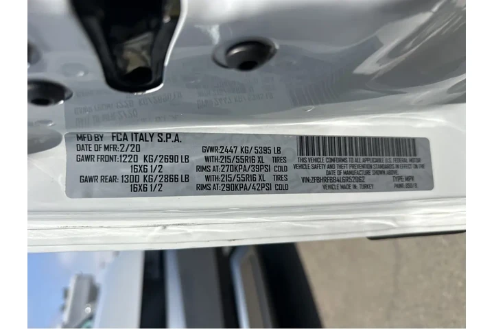 $13997 : 2020 ProMaster City Cargo Van image 1