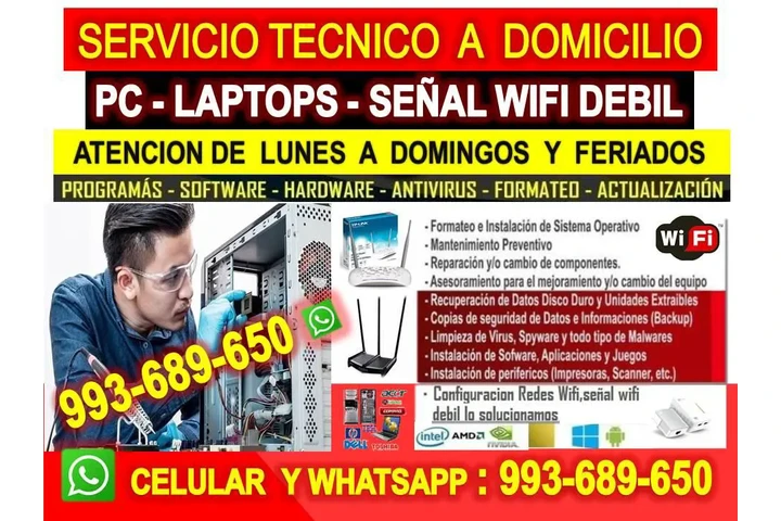 TECNICO DE PC INTERNET LAPTOP image 1