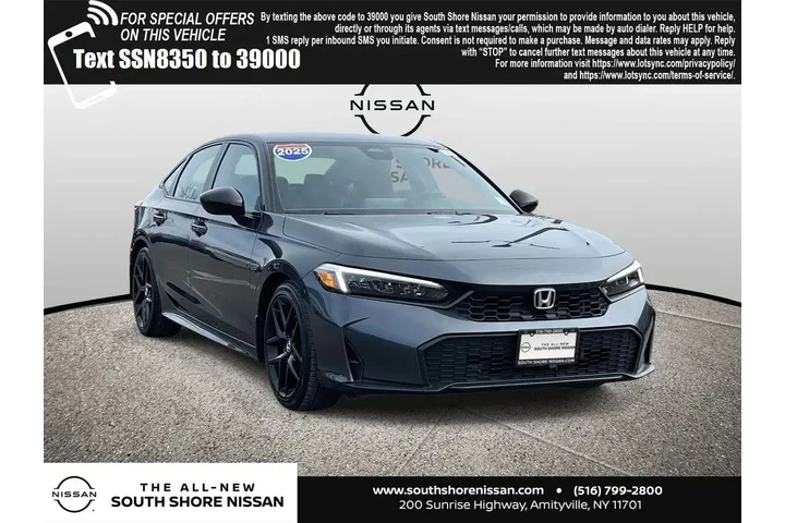 $22975 : Honda Civic 2025 Sport 4dr S image 1