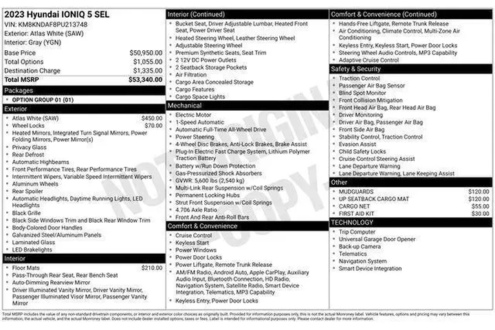 $25956 : Hyundai IONIQ 5 2023 AWD SEL image 10