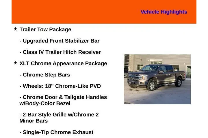 $21990 : Ford F-150 2018 4x4 XLT 4dr image 7