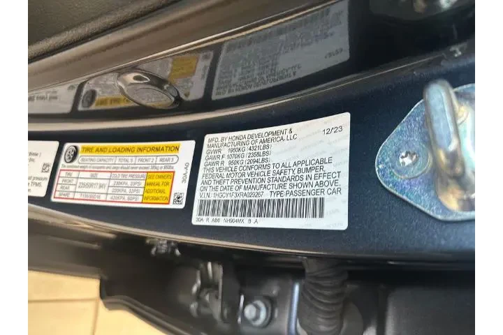 $25578 : Honda Accord 2024 EX 4dr Sed image 10