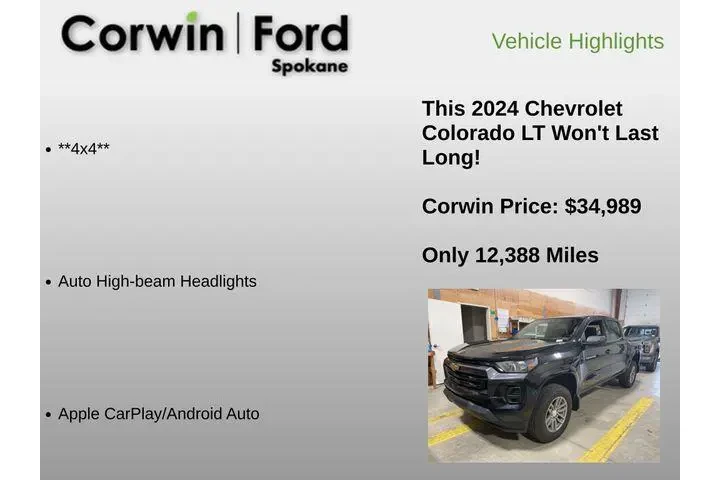 $34989 : Chevrolet Colorado 2024 4x4 image 6