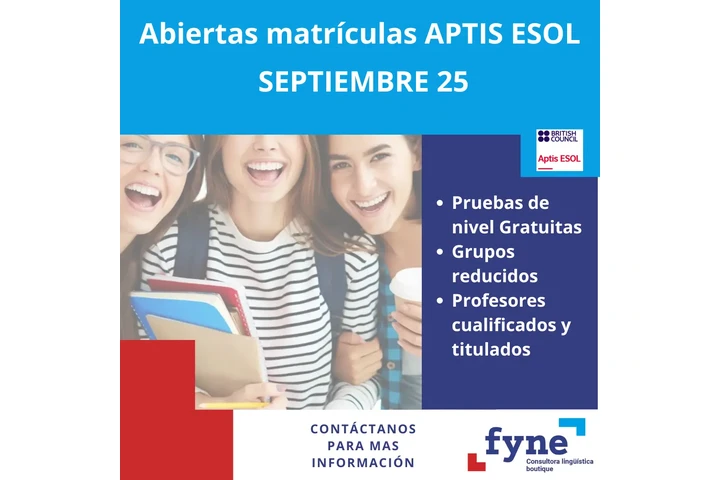 FYNE CURSOS INGLÉS APTIS ESOL image 1