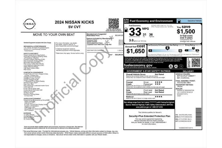 $19987 : Nissan Kicks 2024 SV 4dr Cro image 4